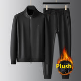 High quality casual men's suit with fleece lining